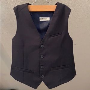 Boys H&M Suit Vest- Dark blue
